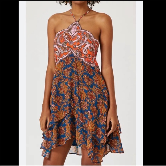 Anthropologie NWT Halter Applique Mini Dress Size 22W. - Picture 4 of 13